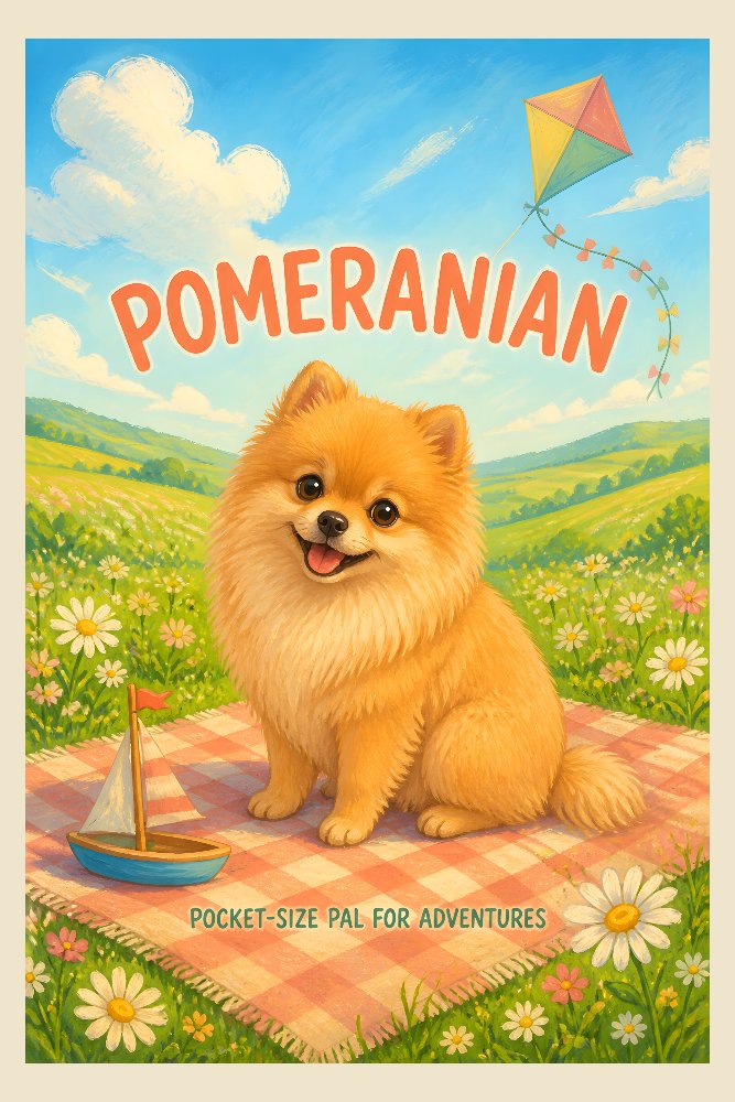 Pomeranian — Pocket Fluff by Fab Posters