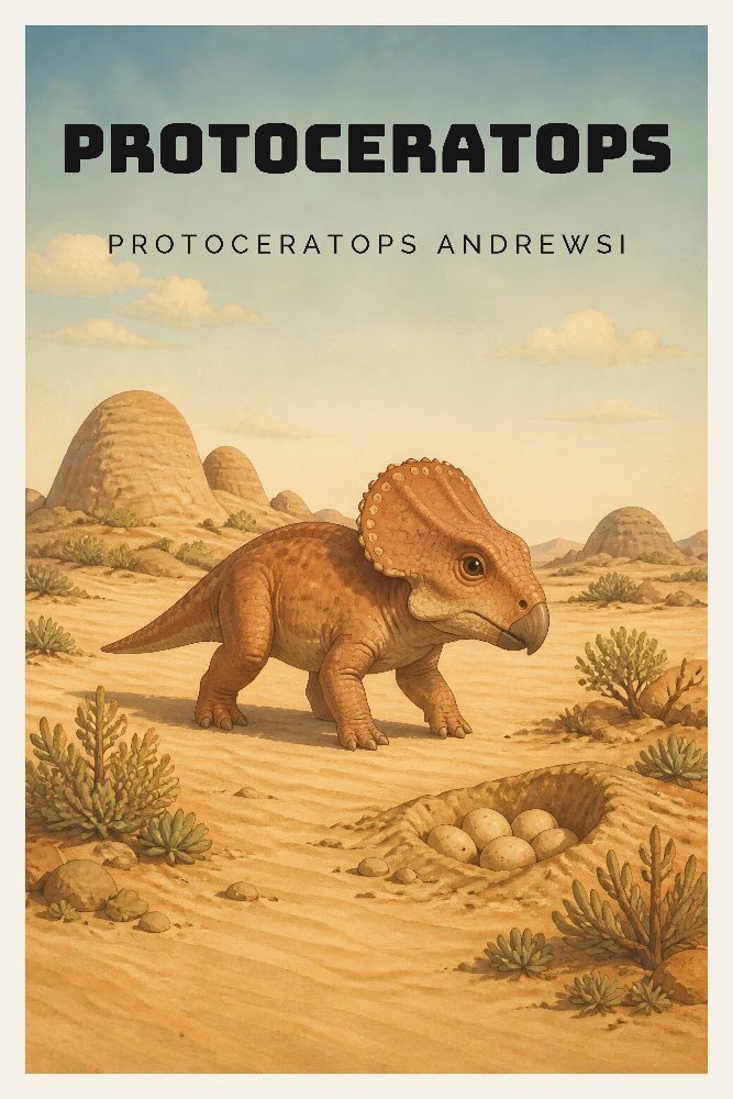 Protoceratops — Desert Little Horn by Fab Posters