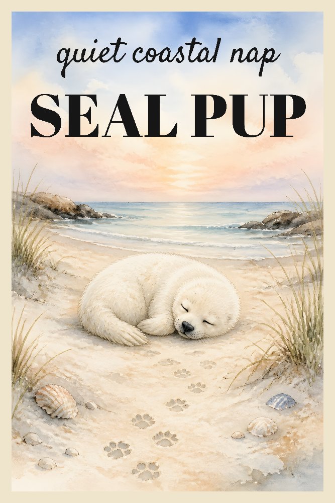 Snowy Seal Pup