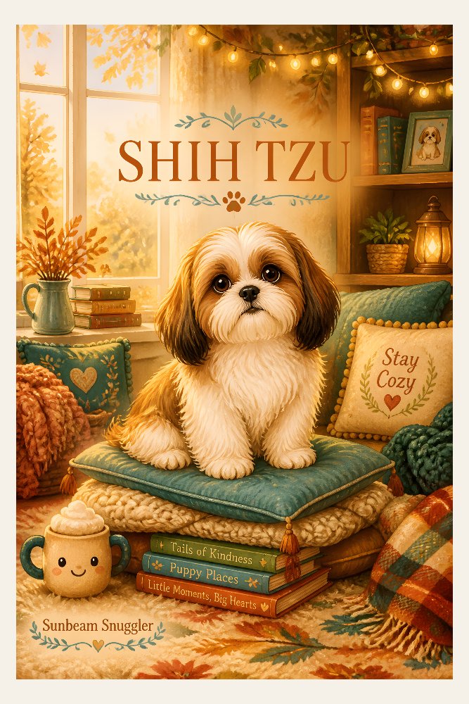 Cozy Shih Tzu Afternoon by Fab Posters
