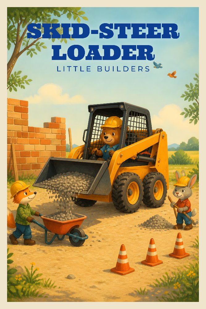 Skid-Steer Loader — Busy Skid-Steer by Fab Posters