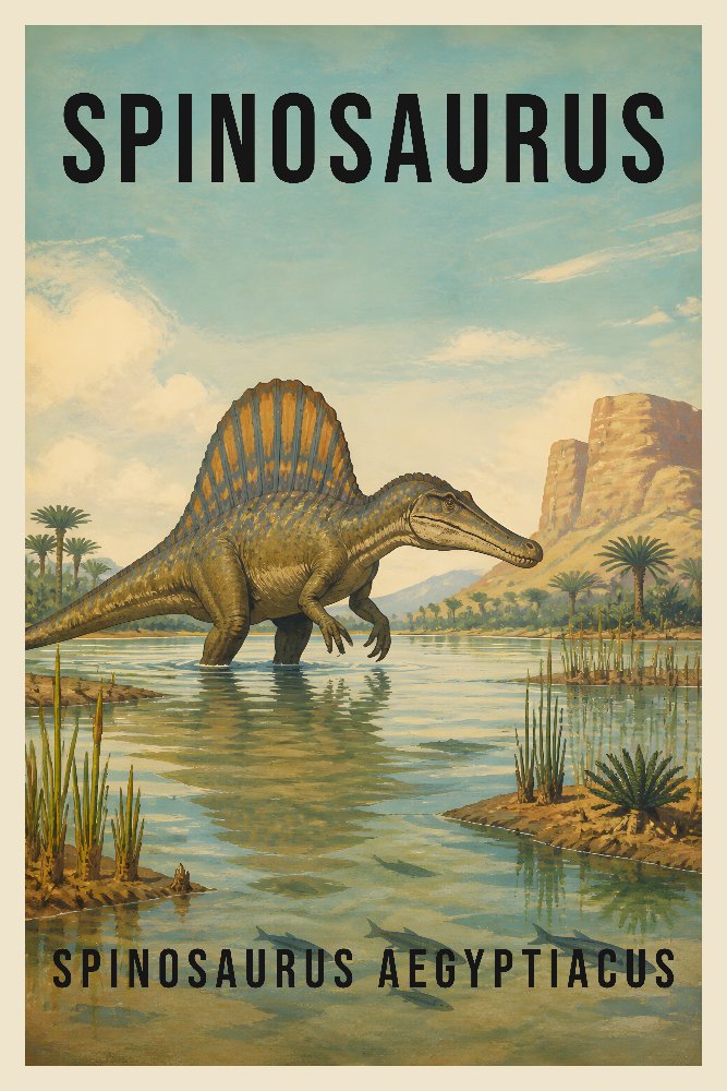 Spinosaurus — River Sail by Fab Posters