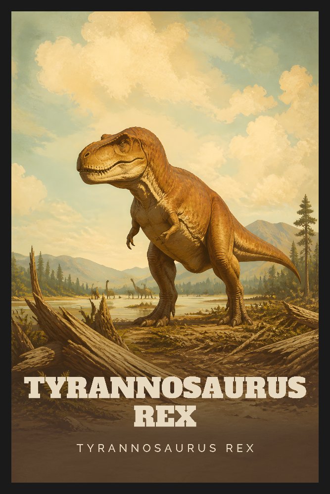 Tyrannosaurus rex — Mighty Apex by Fab Posters