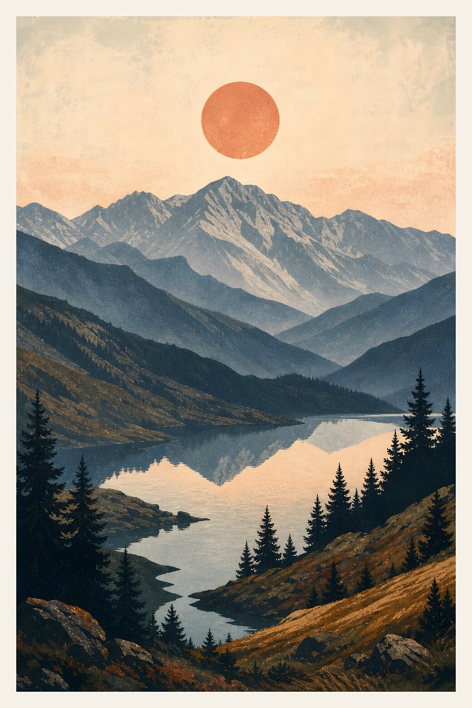 Carpathian Mountains — Bâlea Dawn by Fab Posters