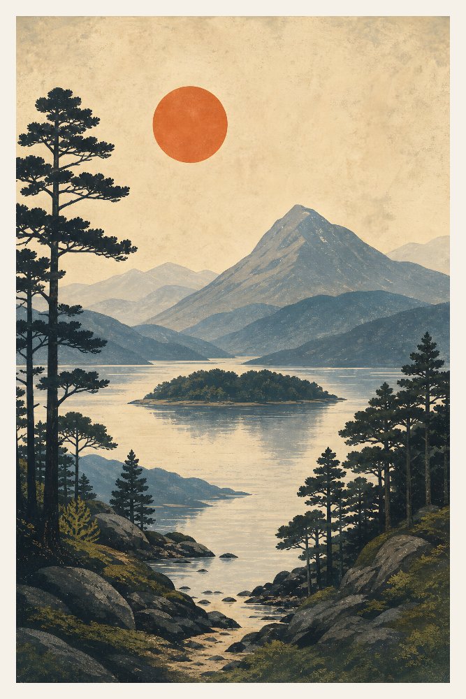 Evening on Loch Lomond by Fab Posters
