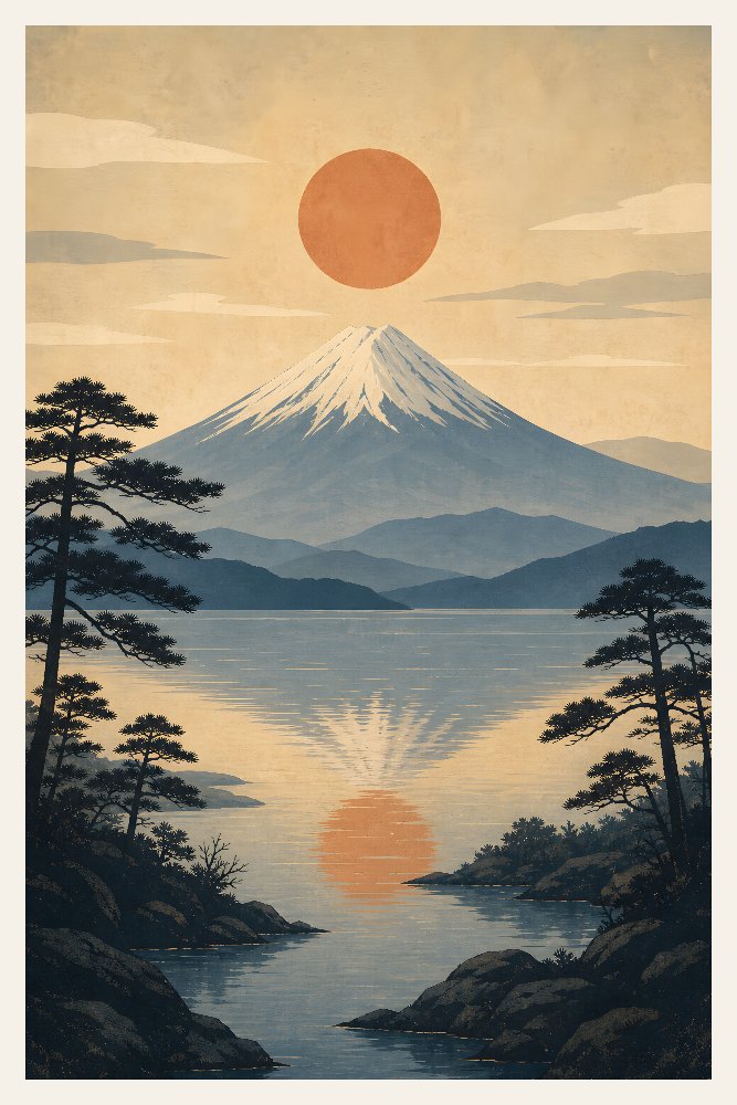 Mount Fuji — Silent Cone by Fab Posters