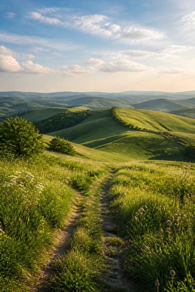 Rolling Green Hills — Verdant Wave Hills by Fab Posters