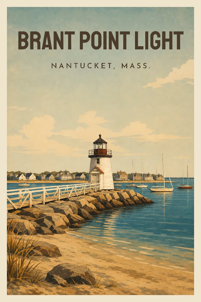 Brant Point Light — Harbor Mouth Morning by Fab Posters