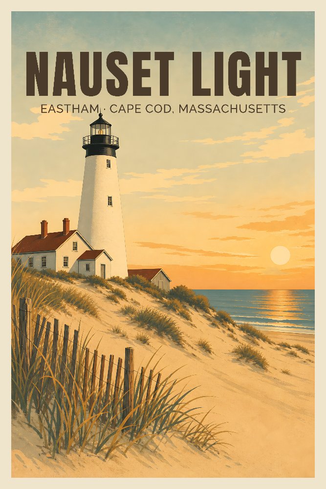 Nauset Light — Nauset Dune Beacon by Fab Posters