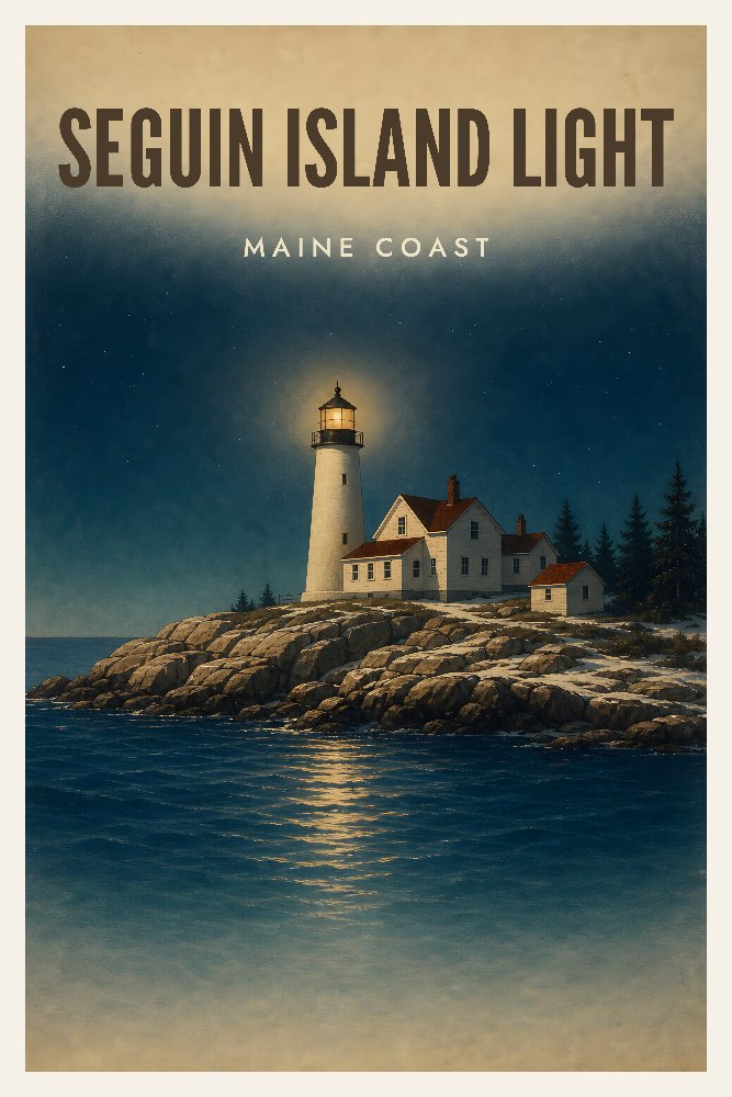 Seguin Island Lighthouse by Fab Posters