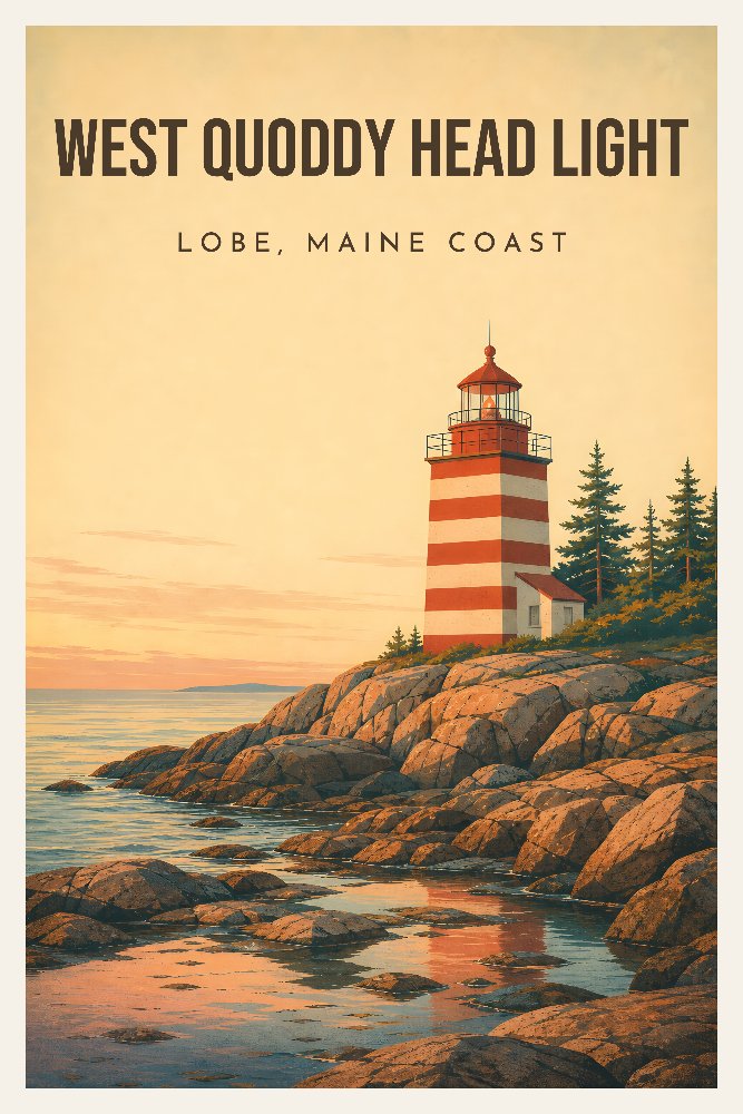 West Quoddy Head Light — West Quoddy Head by Fab Posters