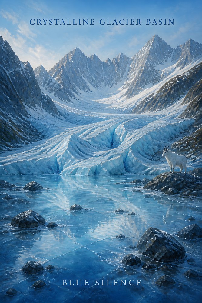 Crystalline Glacier Basin — Glacier Basin by Fab Posters