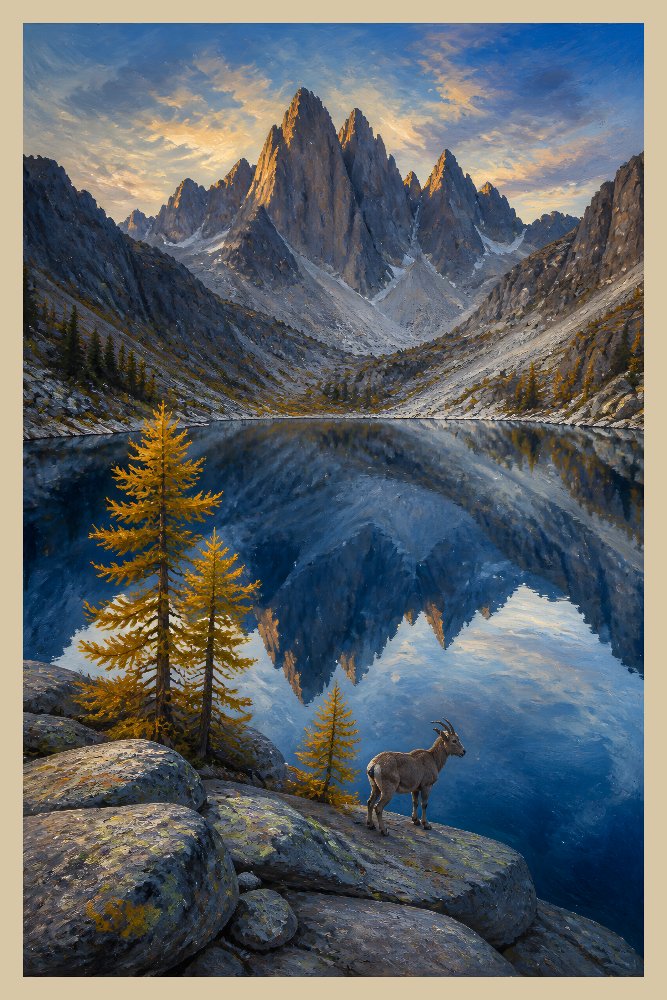 High Alpine Lake — Crystal High Lake by Fab Posters