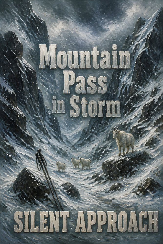Mountain Pass in Storm — Pass Under Snow by Fab Posters