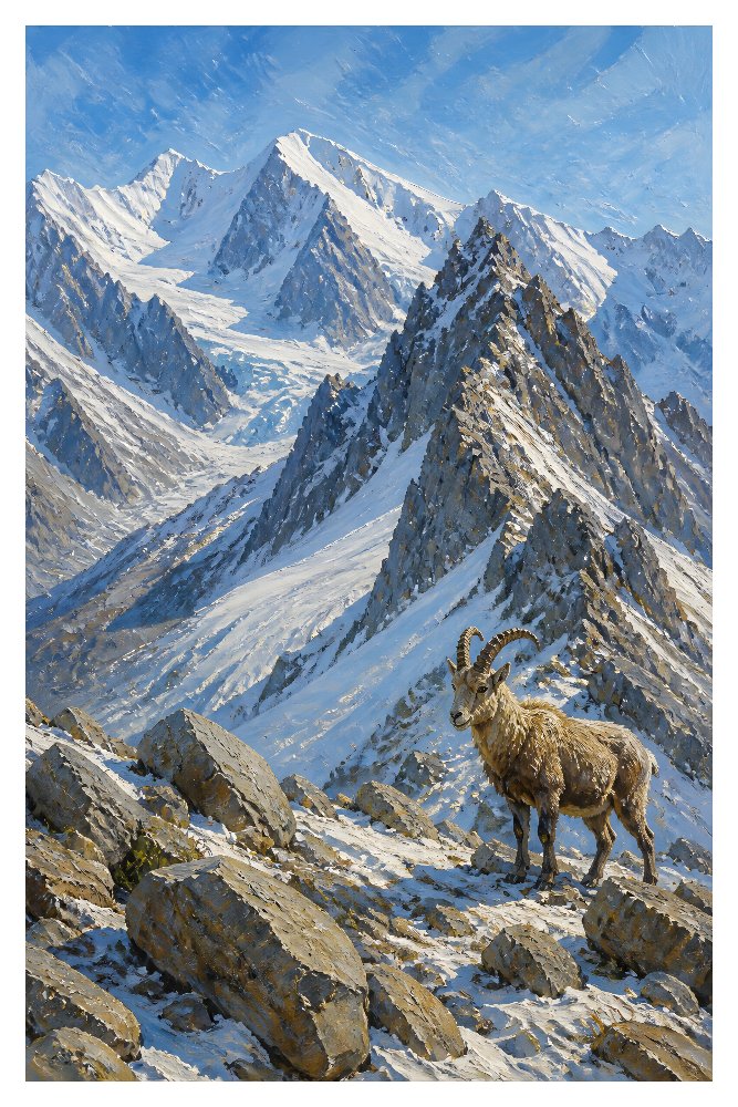 Snow-Capped Alpine Peaks — Glacier Crown by Fab Posters