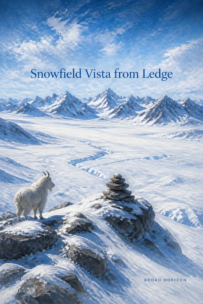 Snowfield Vista from Ledge — Edge of the Bowl by Fab Posters