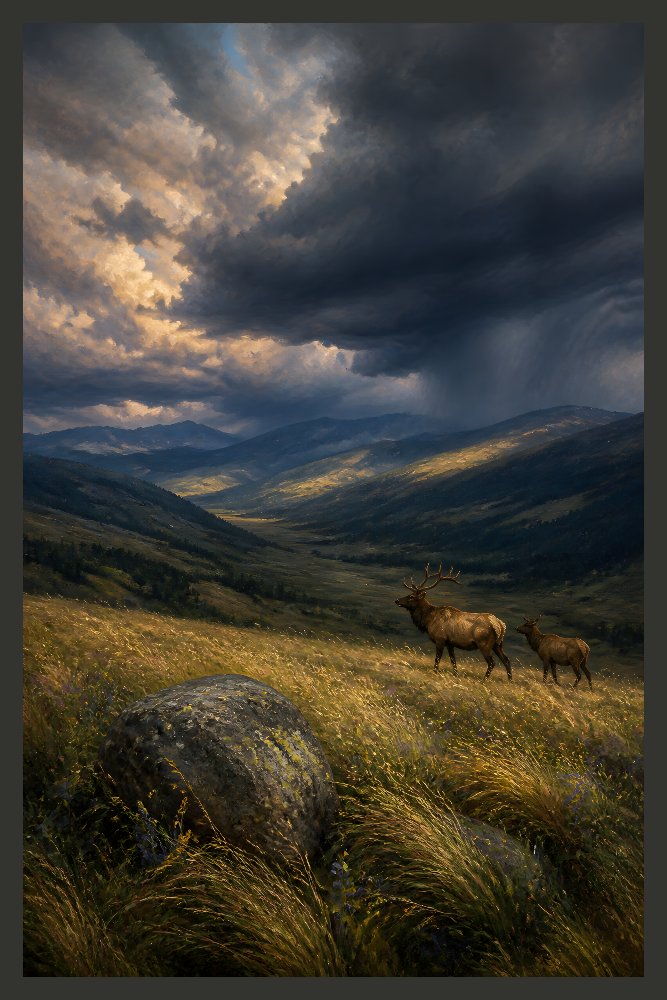Storm Over the Mountains — Stormlight Ridge by Fab Posters