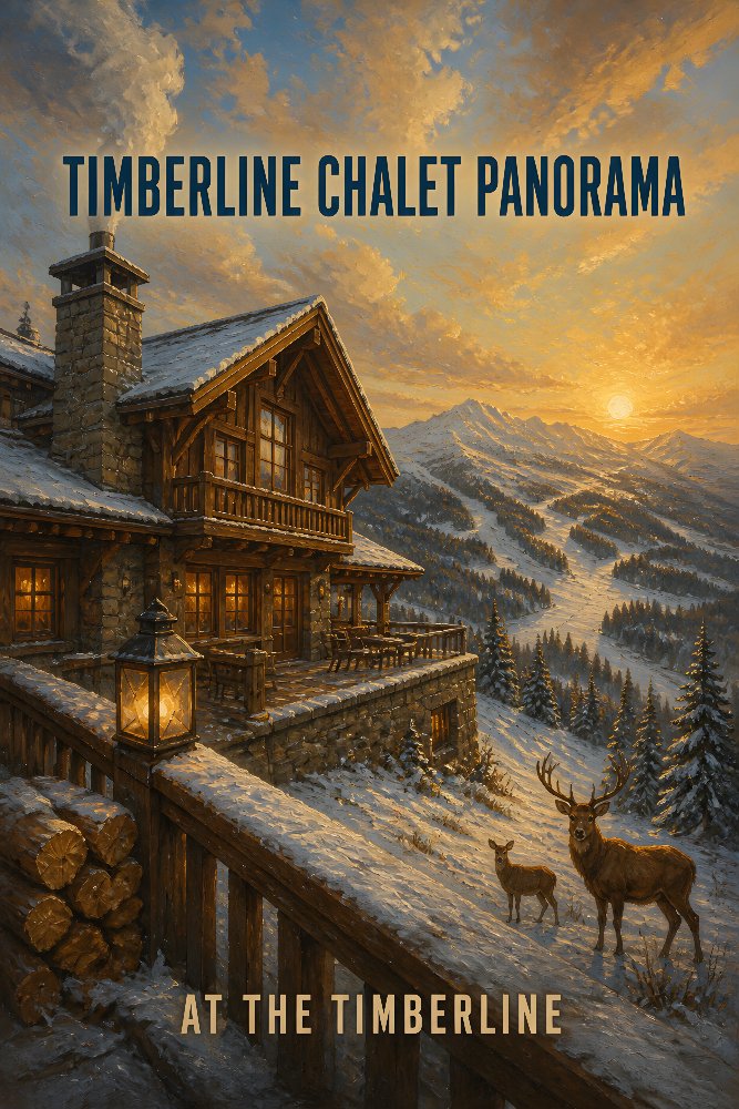 Timberline Chalet Panorama — Chalet at Timberline by Fab Posters