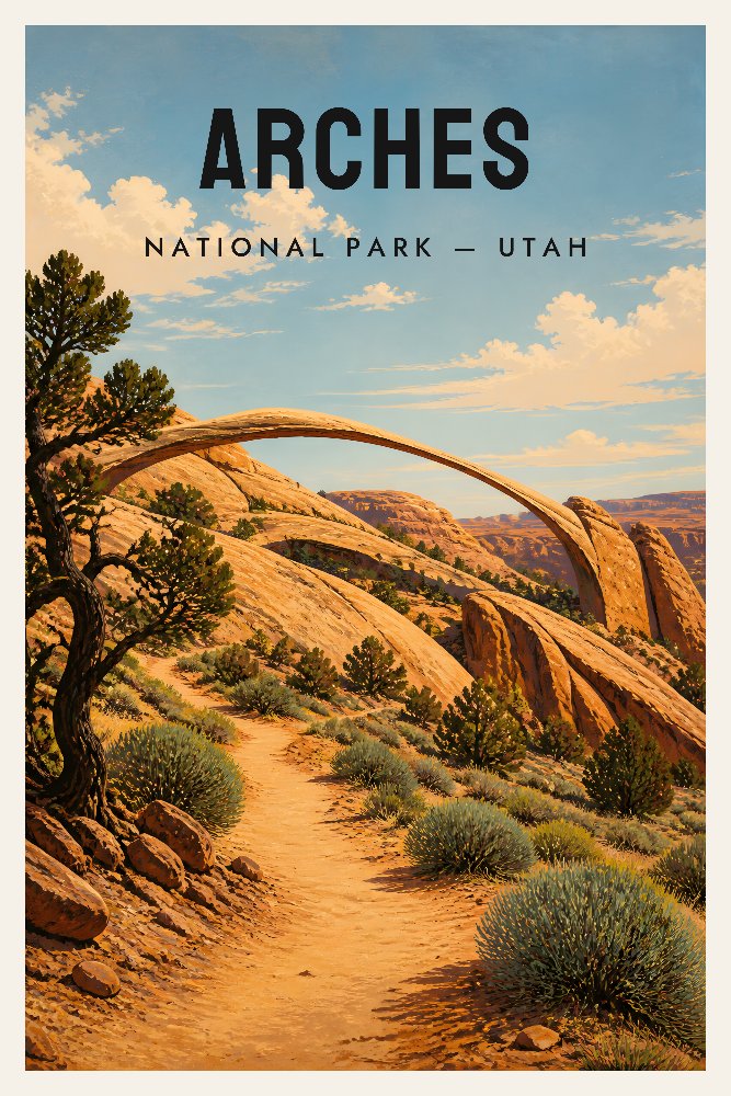 Arches — Landscape Arch Vista by Fab Posters