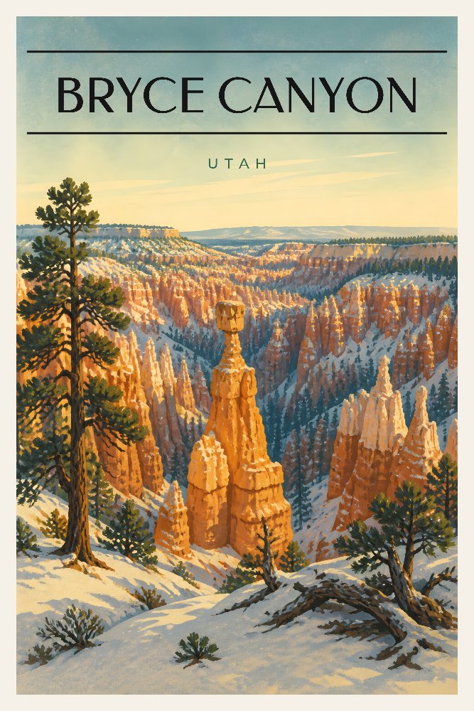 Bryce Canyon — Hoodoo Light by Fab Posters