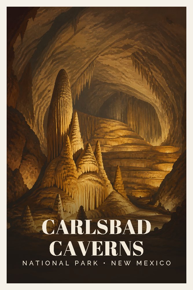 Carlsbad Caverns — The Big Room by Fab Posters
