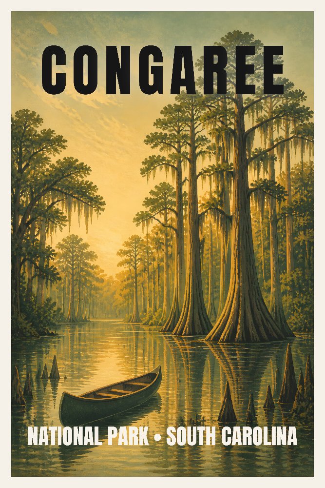 Congaree — Floodplain Reflection by Fab Posters