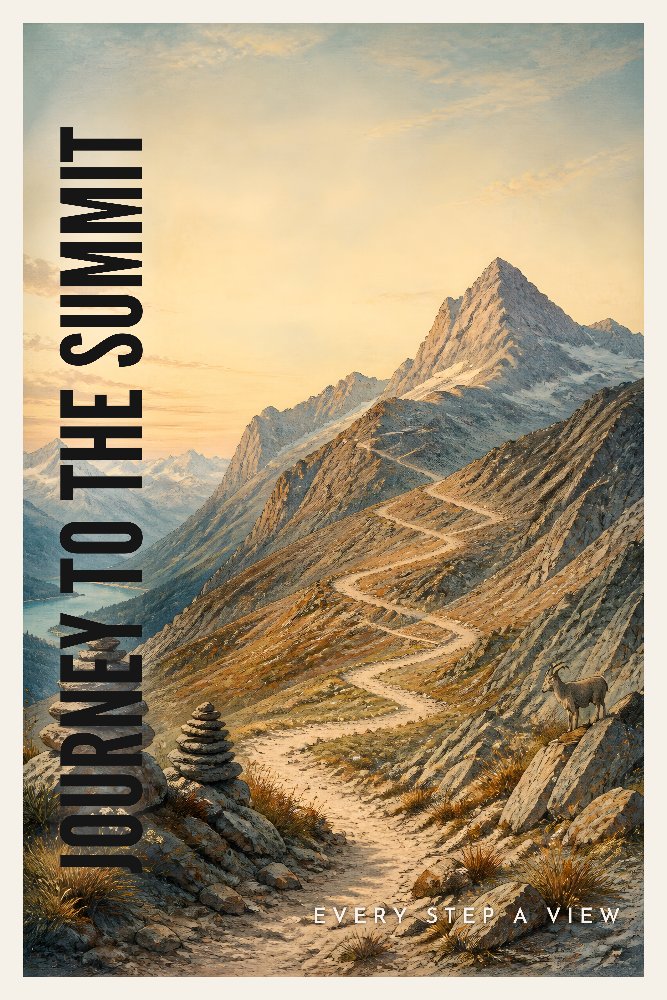 Journey to the Summit by Fab Posters