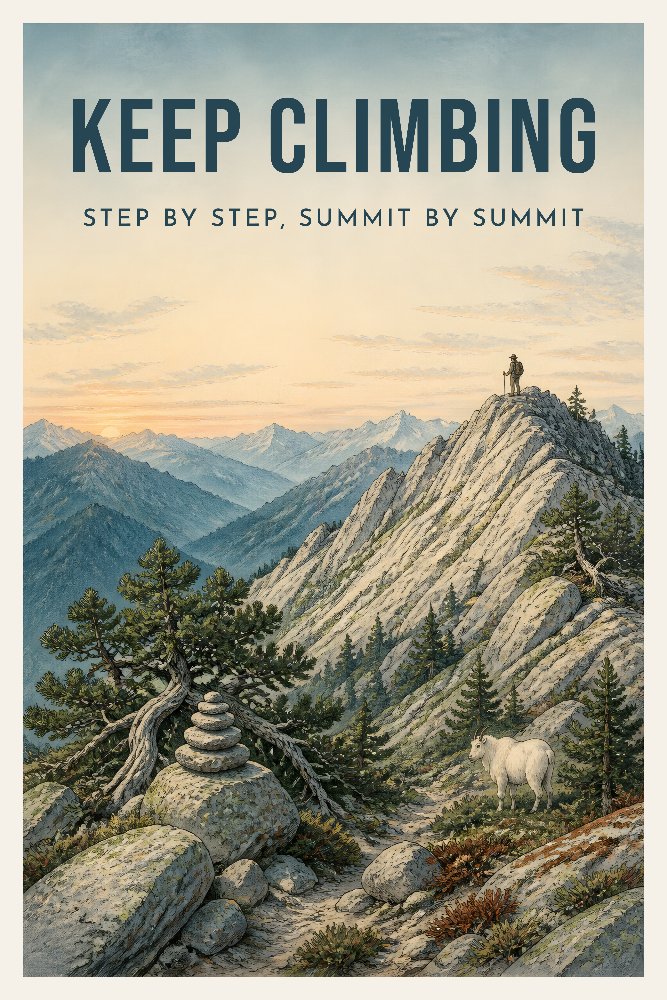 Keep Climbing by Fab Posters