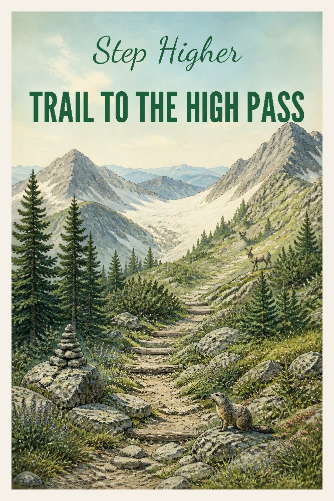 Trail to the High Pass by Fab Posters