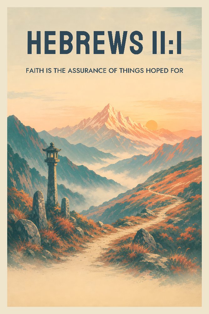 Hebrews 11:1 — Assurance of Faith by Fab Posters