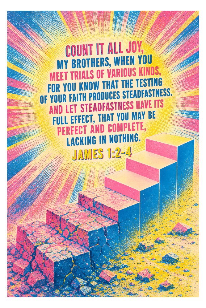James 1:2-4 — Count It All Joy by Fab Posters