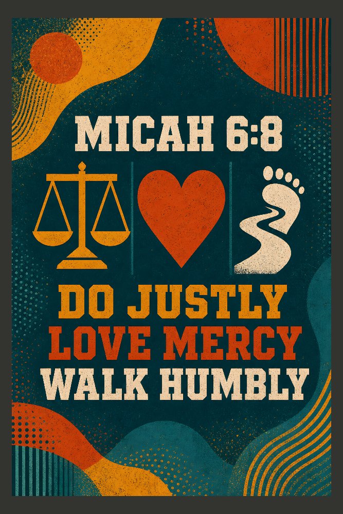 Micah 6:8 — Do Justice by Fab Posters