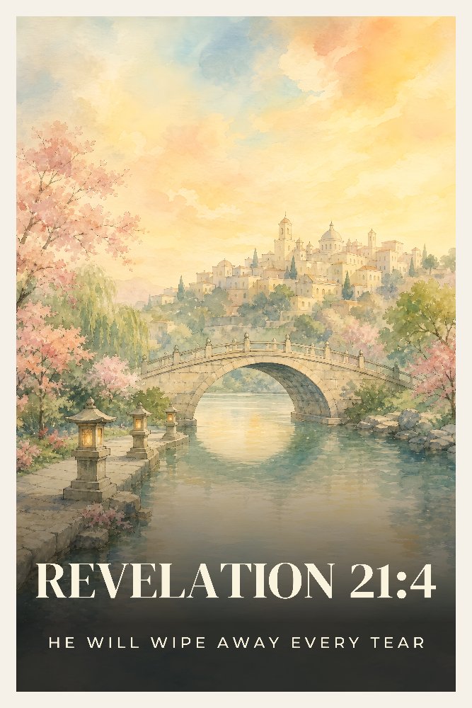 Revelation 21:4 — All Tears Wiped Away by Fab Posters