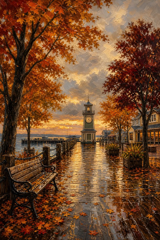 Autumn Boardwalk by Fab Posters