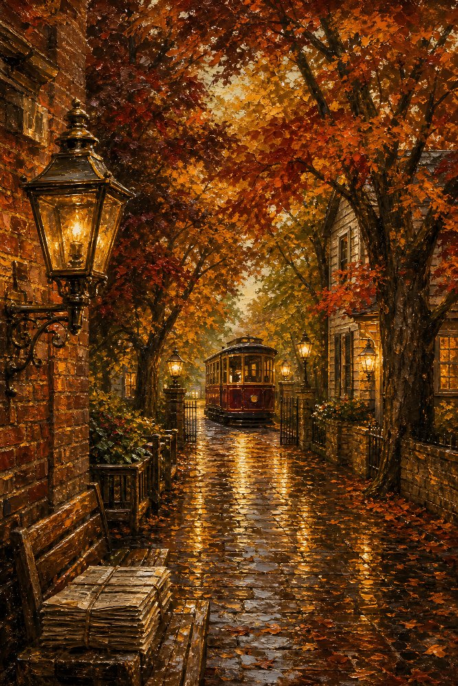 Lantern-lit Alley by Fab Posters