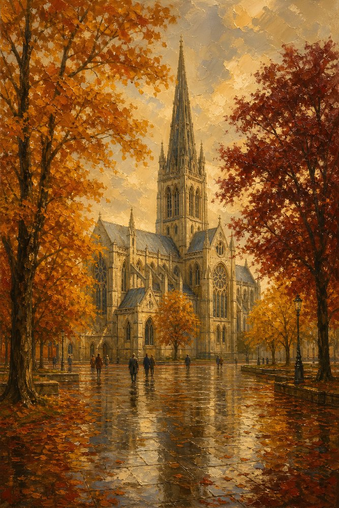 Old Cathedral Square by Fab Posters