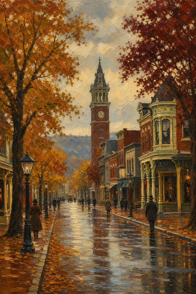 Victorian Main Street by Fab Posters