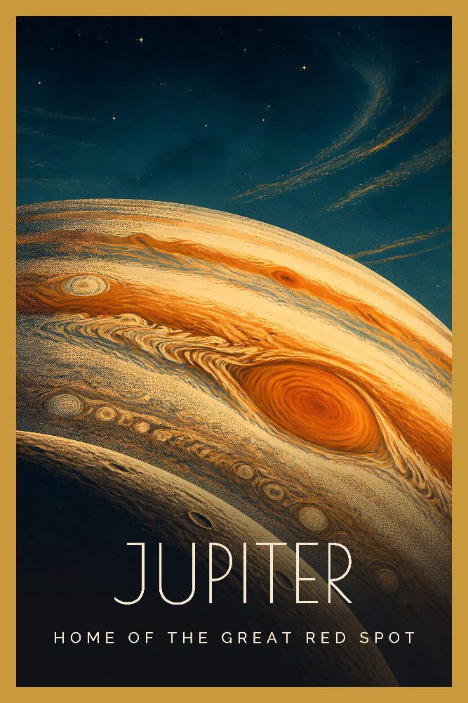 Jupiter — Giant of Storms by Fab Posters