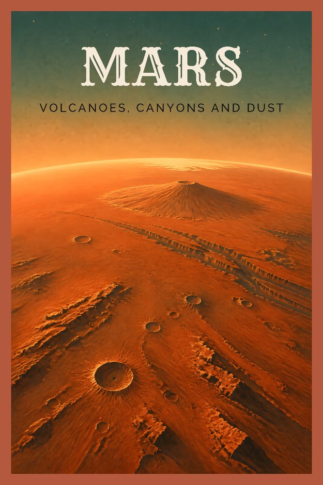 Mars — Red Planet by Fab Posters