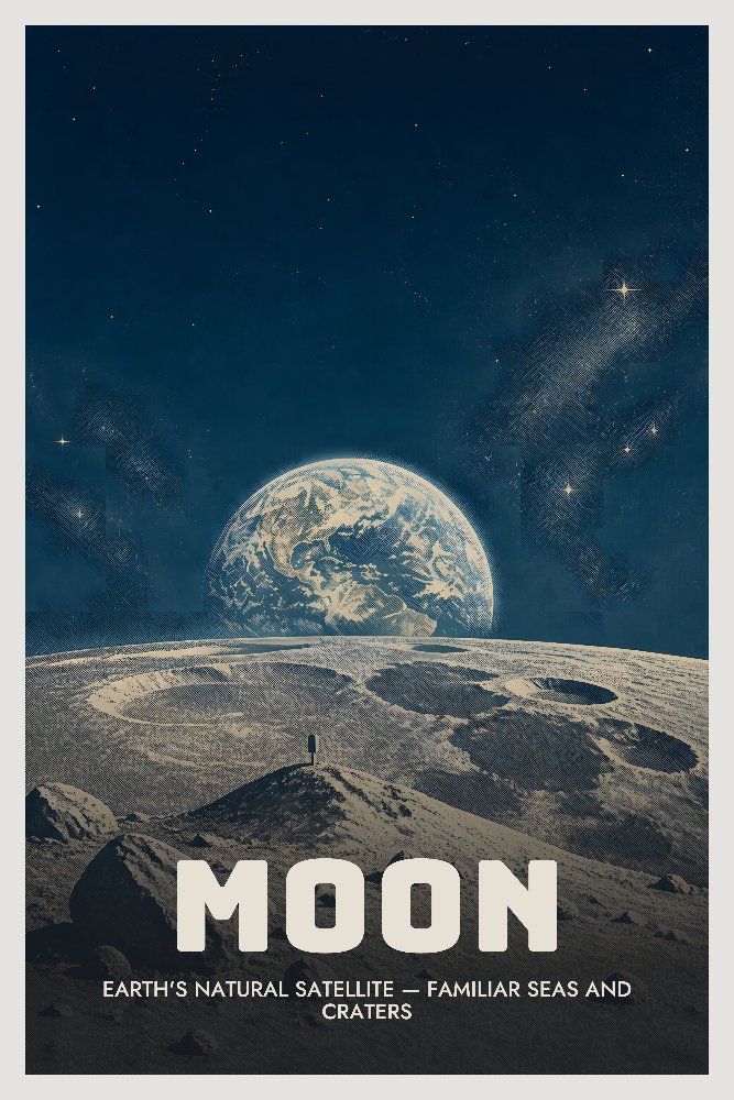 Moon — Sea of Tranquility by Fab Posters