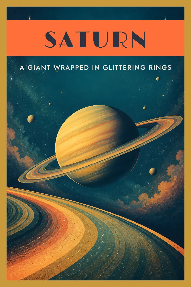 Saturn — Rings of Wonder by Fab Posters