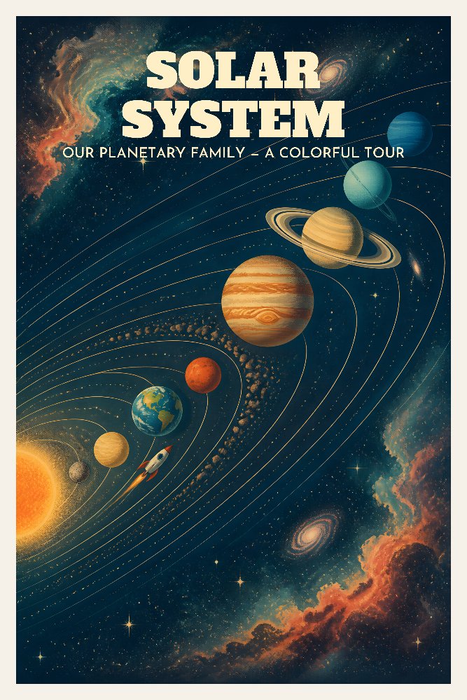 Solar System — Solar Neighborhood by Fab Posters
