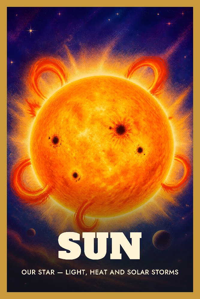 Sun — Solar Fire by Fab Posters