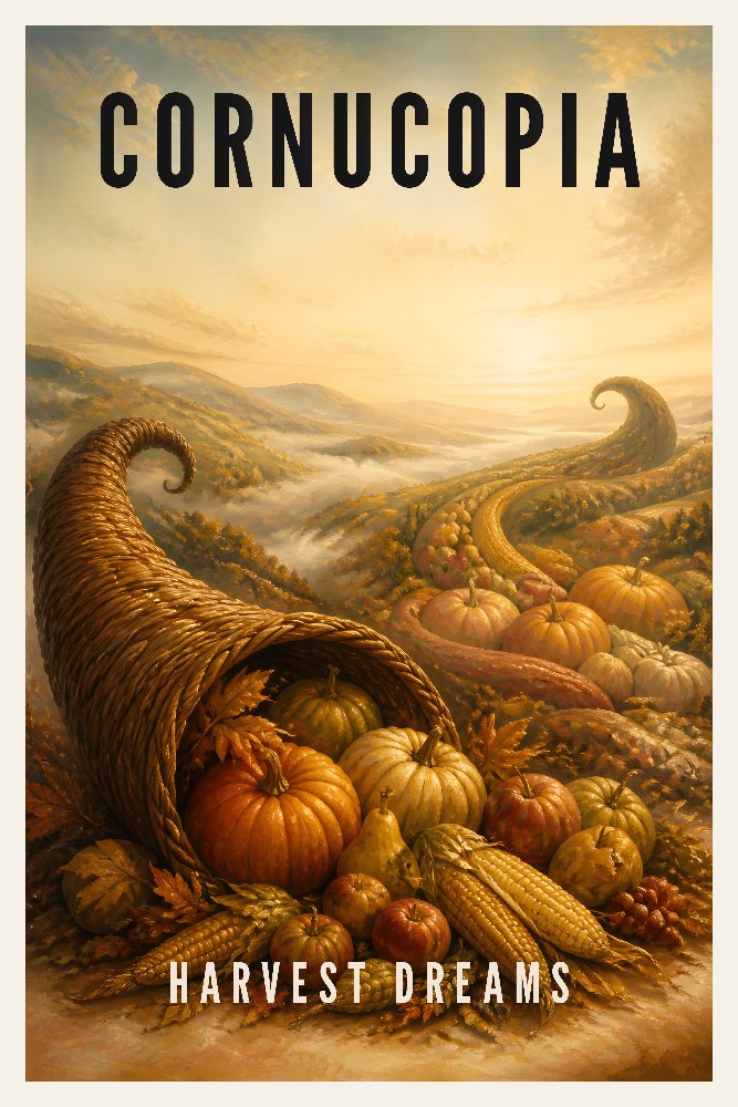 Cornucopia — Dream Horn of Plenty by Fab Posters