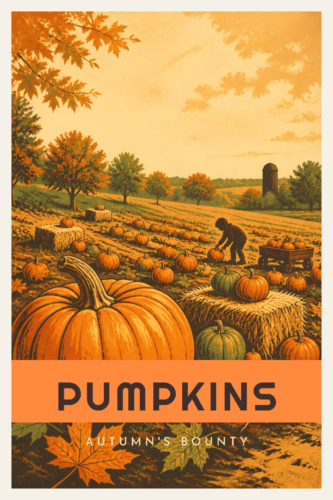 Pumpkins — Pumpkin Patch by Fab Posters