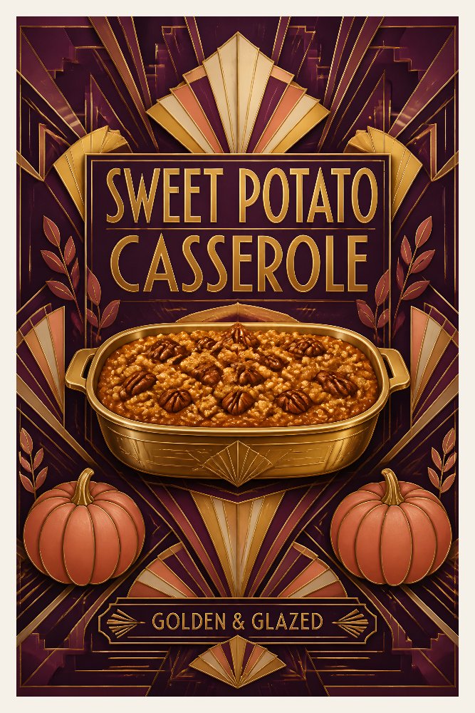 Sweet Potato Casserole — Gilded Casserole by Fab Posters