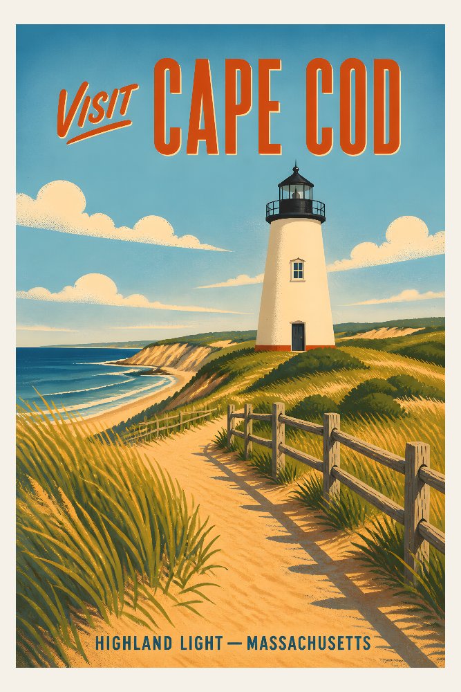 Cape Cod — Highland Light by Fab Posters