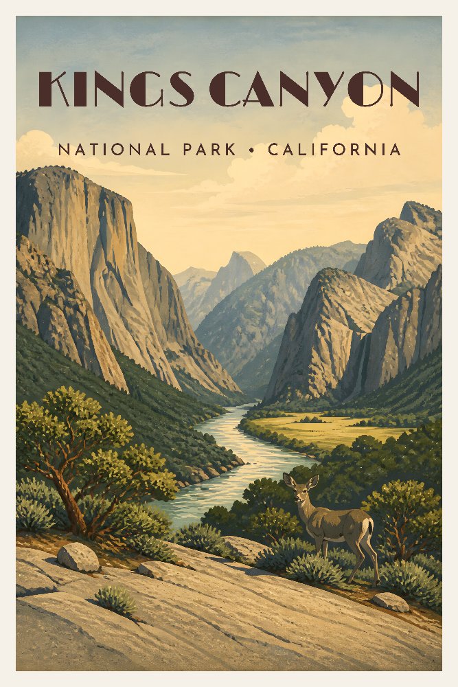 Kings Canyon — Cedar Grove Gorge by Fab Posters