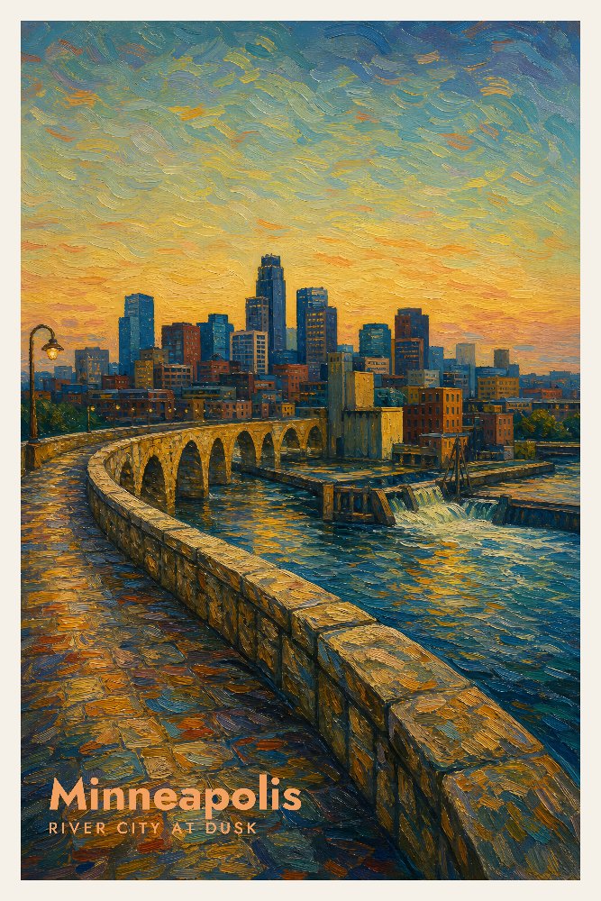 Minneapolis — Stone Arch Passage by Fab Posters