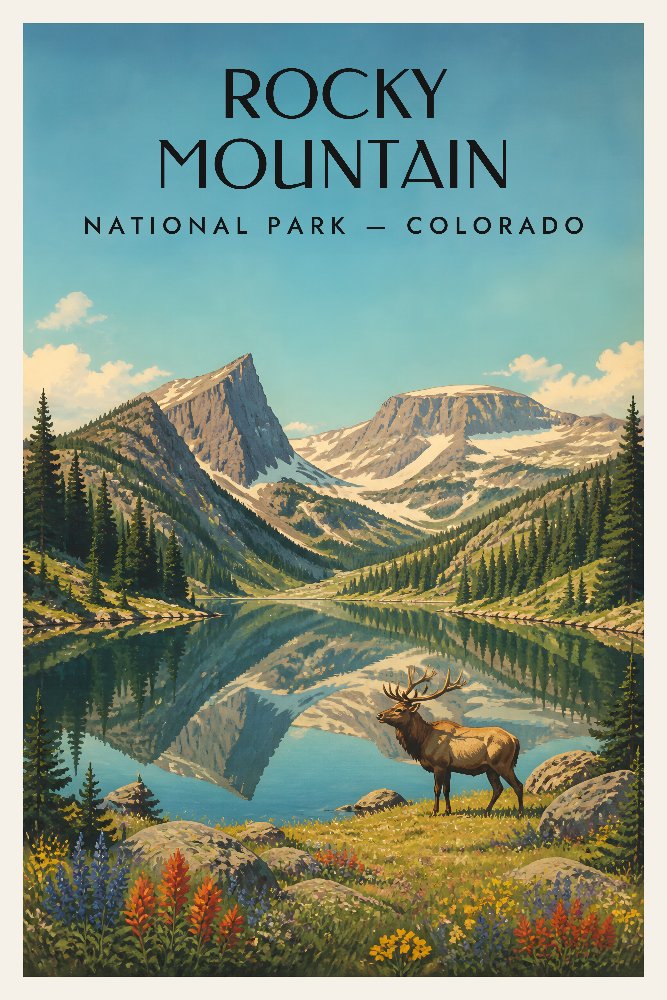 Rocky Mountain — Alpine Reflections by Fab Posters